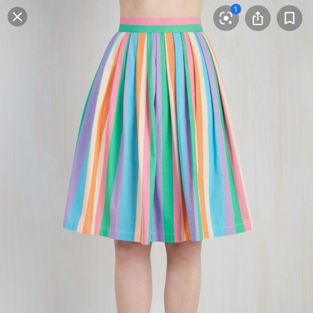 ModCloth Rainbow Pastel Skirt